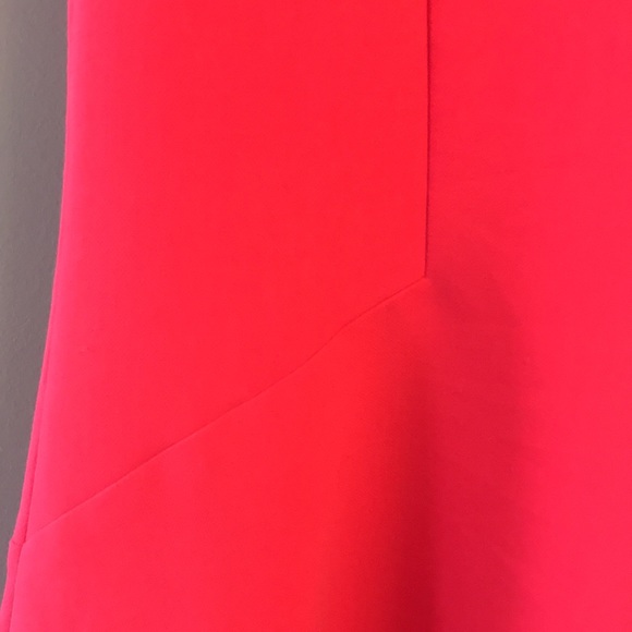 60’s style sleeveless coral dress w flared skirt - Picture 2 of 5